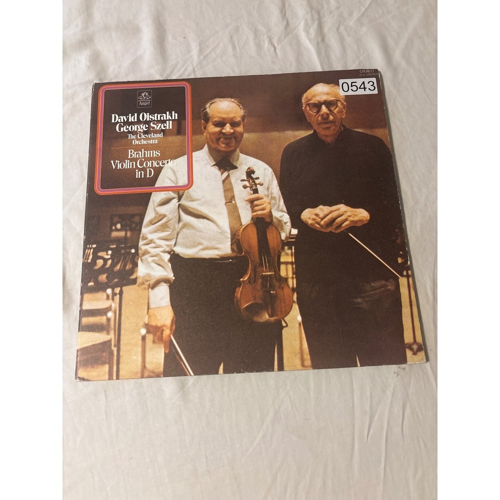 Angel Records Brahms Violin Concerto David Oistrakh George Szell 12" SFO-36033